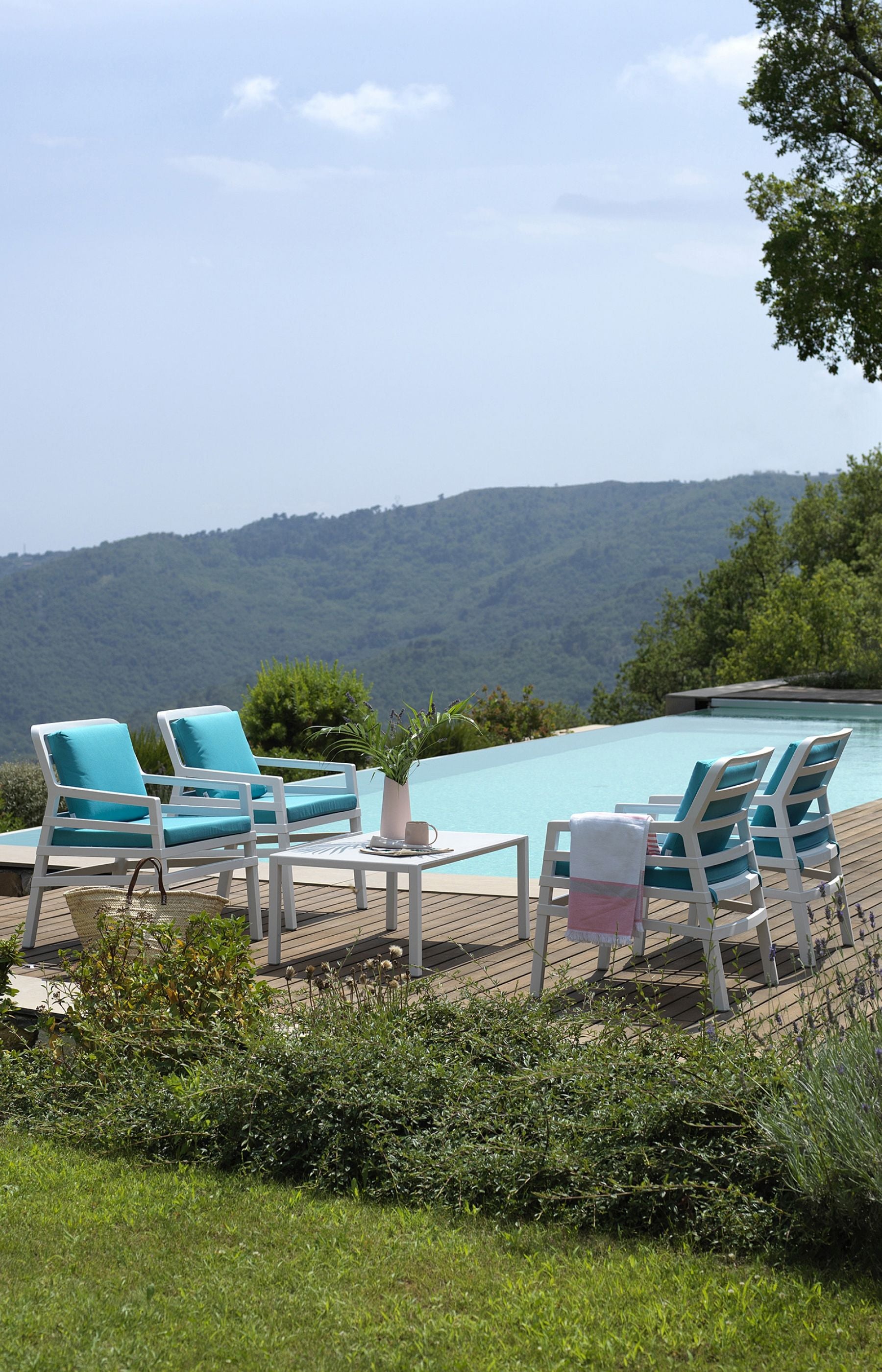 Nardi Aria Armchair with cushions various colors Made in Italy Nardi Aria Armchair with cushions various colors Made in Italy