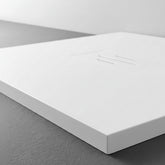 Glass Quasar piatto doccia in PlyLite 90x80cm -Bianco