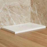Rexa Unico piatto doccia in Corian - Pure White