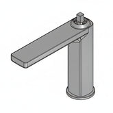 Ritmonio Haptic rubinetto lavabo con maniglia a scelta PR43AU101IX - acciaio spazzolato
