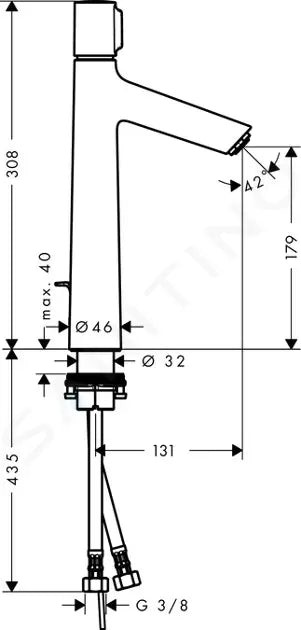 Mitigeur lavabo Talis Select S-190 avec vidage Mitigeur lavabo Talis Select S-190 avec vidage