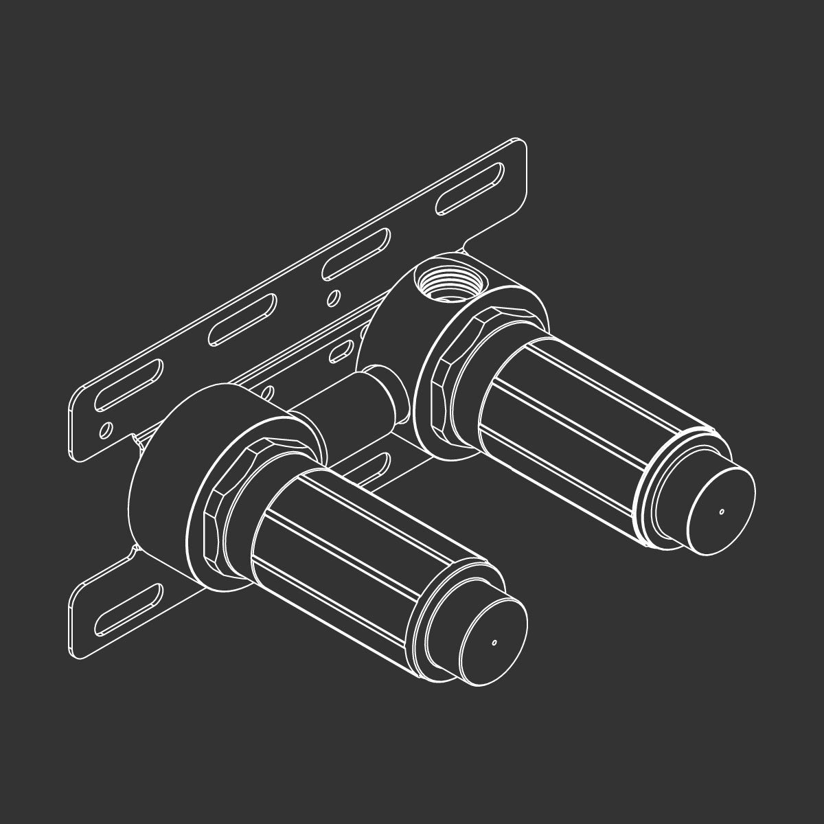 Cea Design Cartesio robinet de bidet mural CAR95 + UCS09 Cea Design Cartesio robinet de bidet mural CAR95 + UCS09