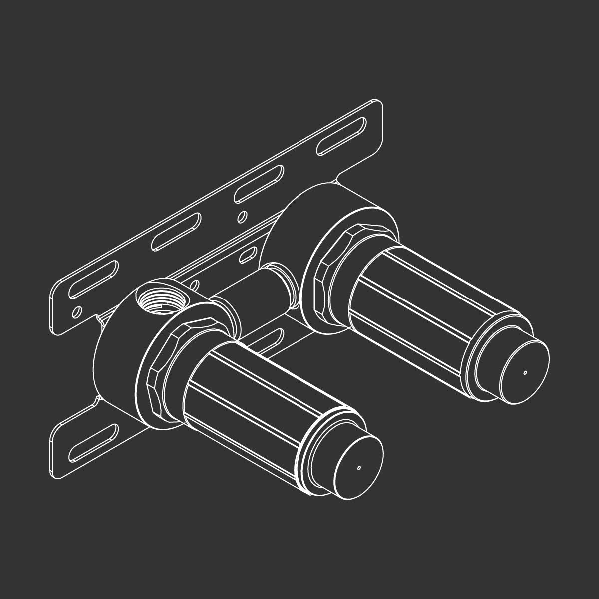 Cea Design Milo360 robinet de bidet mural MIL36 + UCS09 Cea Design Milo360 robinet de bidet mural MIL36 + UCS09