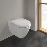 Villeroy Subway 2.0 wc sospeso senza brida con copriwater soft-close 5614HRR1 - white alpin