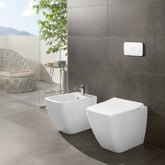 Villeroy Venticello wc a terra senza brida 4613R0RW - White stone
