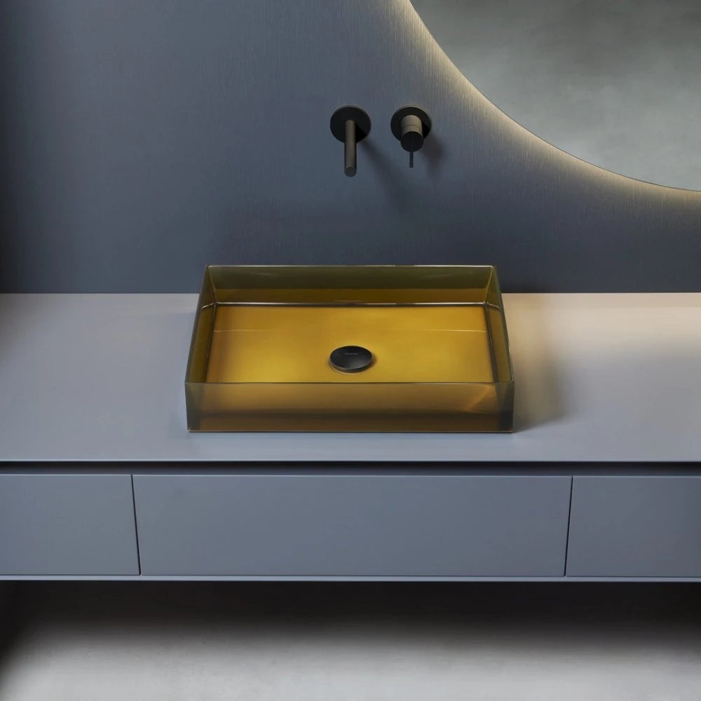 Antonio Lupi Nabatei lavabo da appoggio rettangolare NBTR54C Antonio Lupi Nabatei lavabo da appoggio rettangolare NBTR54C