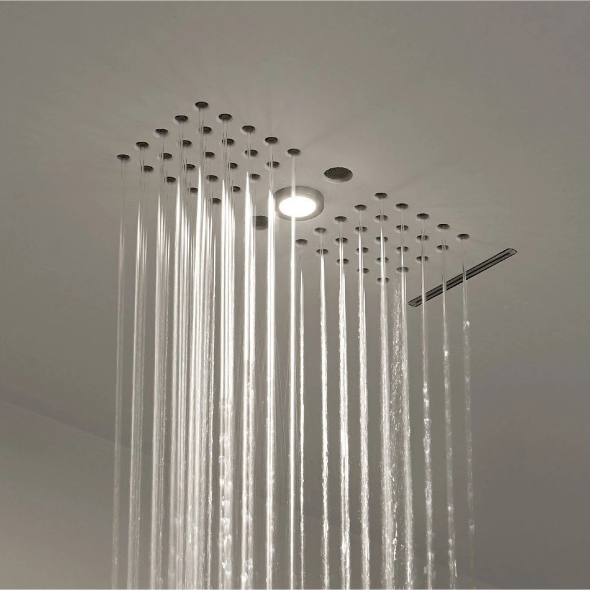 Antonio Lupi Ghost soffione doccia a soffitto con led GHOST_COMBILED