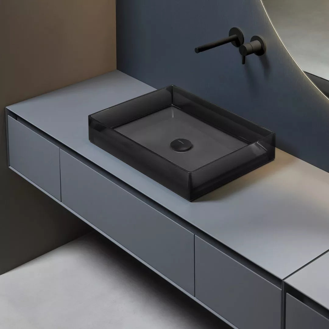 Antonio Lupi Nabatei lavabo da appoggio rettangolare NBTR54C Antonio Lupi Nabatei lavabo da appoggio rettangolare NBTR54C