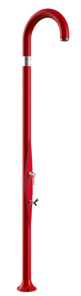 Arkema Design Funny Yin doccia da esterno con lavapiedi rubino T125-3003