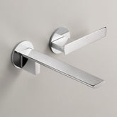 Cea Design Ayla rubinetto lavabo a parete progressivo con bocca 185mm AYL03 + PWF22