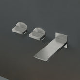 Cea Design Bar rubinetto lavabo a parete 3 fori bocca 155mm BAR24 + PTR01