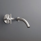 Cea Design Cross rubinetto lavabo progressivo a parete bocca 125mm CRX07 + PTR03