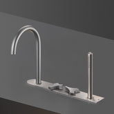 Cea Design Ziqq rubinetto vasca da bagno doppio progressivo con bocca di erogazione e doccetta ZIQ47 + BOX20