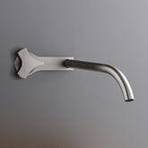 Cea Design Ziqq rubinetto lavabo a parete progressivo canna 220mm ZIQ58 + PTR03