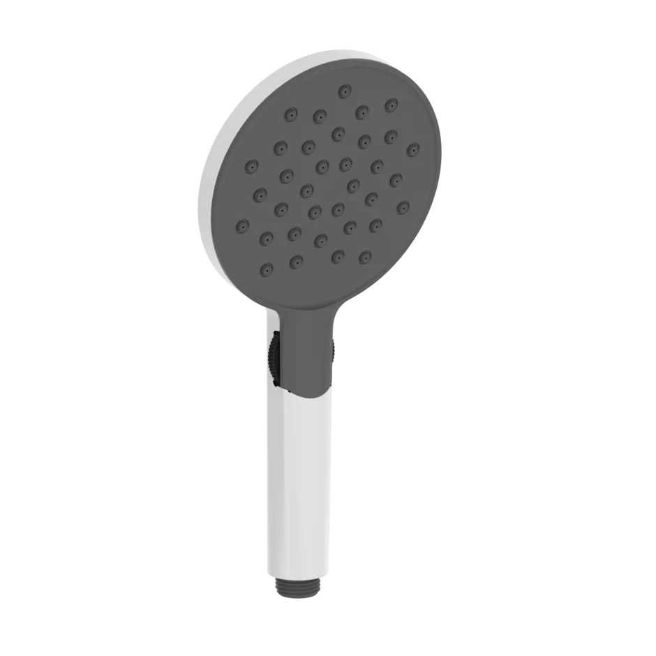 Gessi Anello shower head 2-function anti-limescale with wheel selector and black insert 47350 Gessi Anello shower head 2-function anti-limescale with wheel selector and black insert 47350