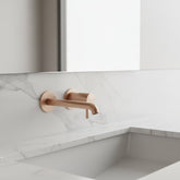 Gessi Habito rubinetto lavabo a parete 70088 Copper Brushed PVD