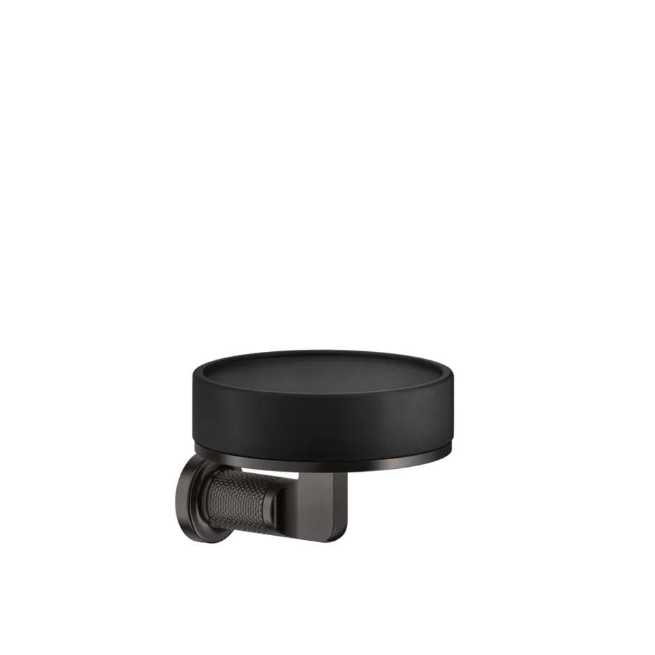 Gessi Inciso porte-savon en pierre frittée noire 58502 Gessi Inciso porte-savon en pierre frittée noire 58502