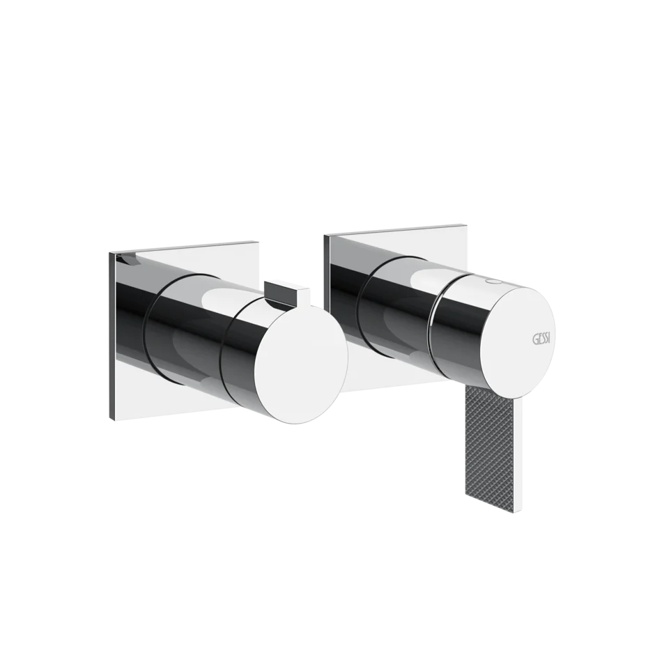 Gessi Inverso Diamantato miscelatore doccia a parete con deviatore 2 vie 73638