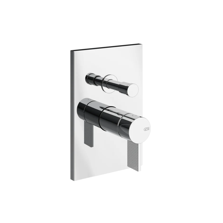 Gessi Inverso Diamantato miscelatore doccia a parete con deviatore 2 vie 73679 Gessi Inverso Diamantato miscelatore doccia a parete con deviatore 2 vie 73679