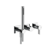 Gessi Inverso Rigato miscelatore doccia a parete con deviatore 2 vie e doccetta 73536