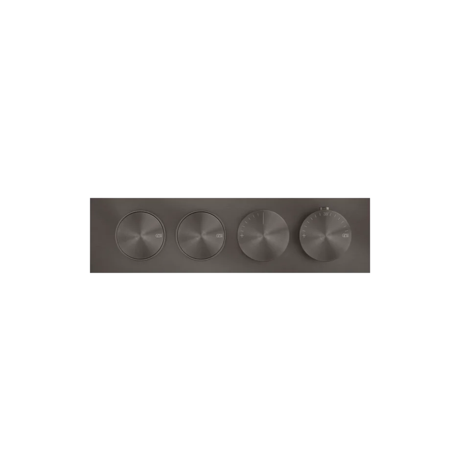 Gessi Origini mitigeur thermostatique de douche avec 2 fonctions et boutons marche-arrêt 66222 + 63011 Gessi Origini mitigeur thermostatique de douche avec 2 fonctions et boutons marche-arrêt 66222 + 63011