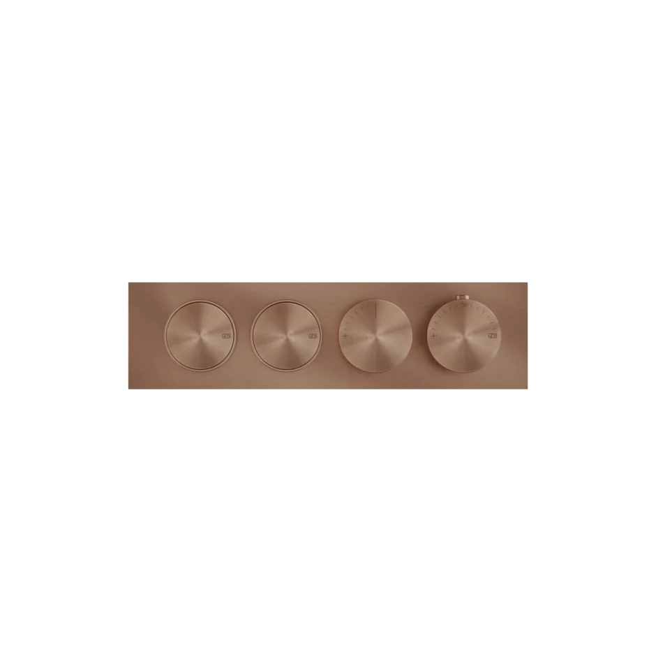 Gessi Origini mitigeur thermostatique de douche avec 2 fonctions et boutons marche-arrêt 66222 + 63011 Gessi Origini mitigeur thermostatique de douche avec 2 fonctions et boutons marche-arrêt 66222 + 63011
