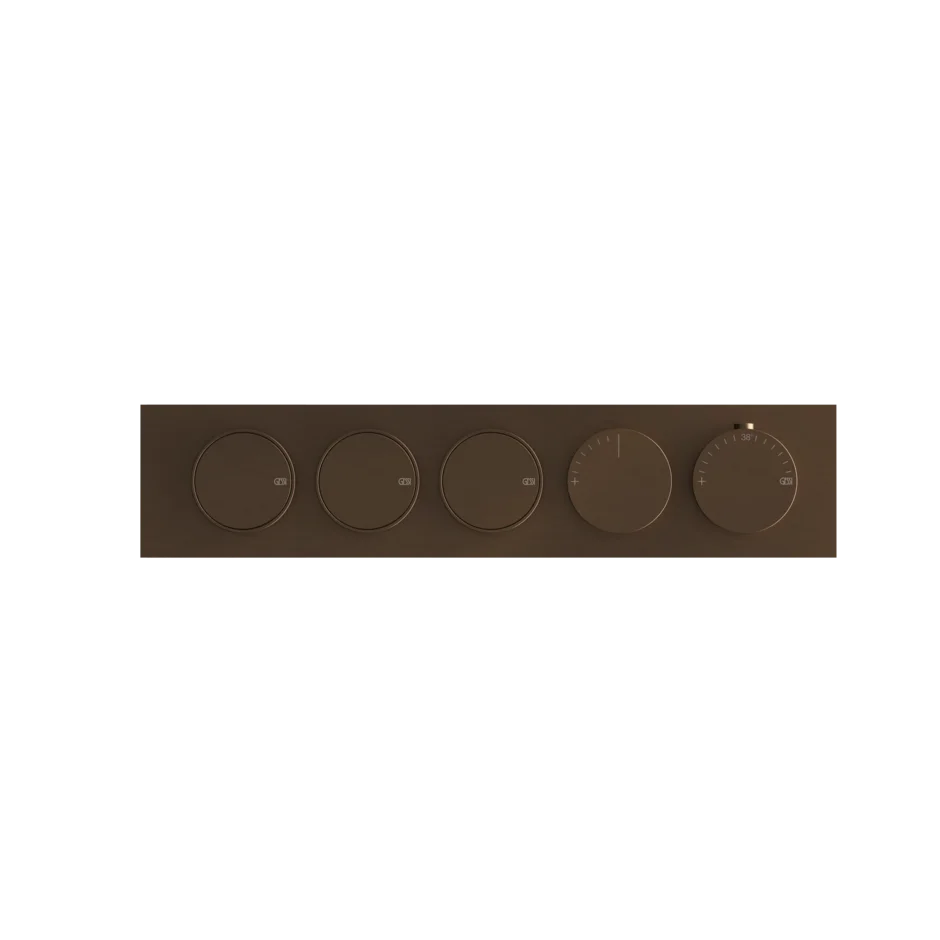 Gessi Origini mitigeur thermostatique de douche avec 3 fonctions et boutons marche-arrêt 66224 + 63013 Gessi Origini mitigeur thermostatique de douche avec 3 fonctions et boutons marche-arrêt 66224 + 63013