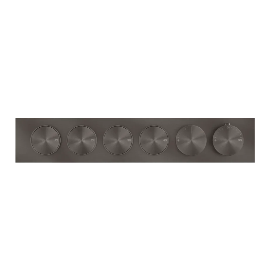 Gessi Origini mitigeur thermostatique de douche avec 4 fonctions et boutons marche-arrêt 66226 + 63015 Gessi Origini mitigeur thermostatique de douche avec 4 fonctions et boutons marche-arrêt 66226 + 63015