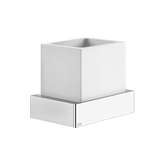 Gessi Rettangolo porta spazzolini bianco in Pietra sinterizzata 20807