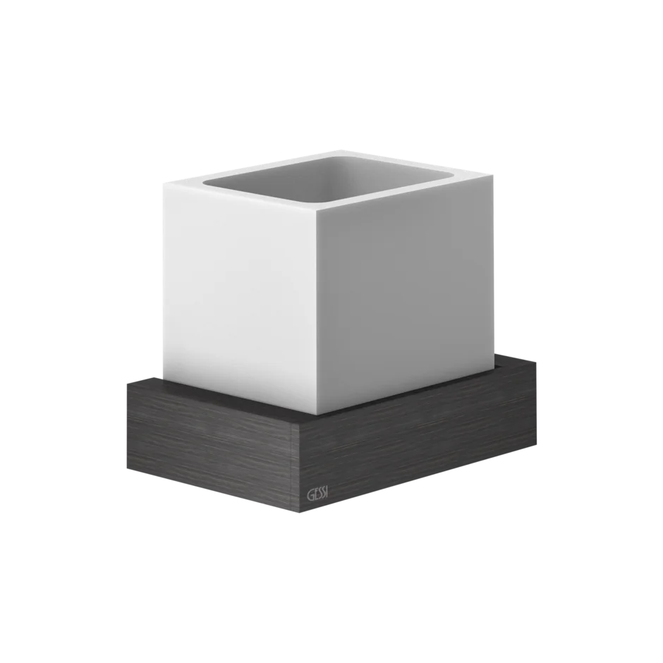 Gessi Rettangolo porte-brosse à dents en pierre frittée blanche 20807 Gessi Rettangolo porte-brosse à dents en pierre frittée blanche 20807