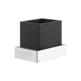 Gessi Rettangolo porta spazzolini nero in Pietra sinterizzata 20808