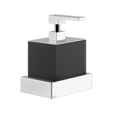 Gessi Rettangolo dispenser sapone nero in Pietra sinterizzata 20814
