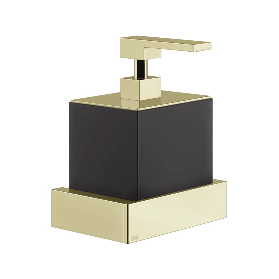 Gessi Rettangolo distributeur de savon noir en pierre frittée 20814 Gessi Rettangolo distributeur de savon noir en pierre frittée 20814