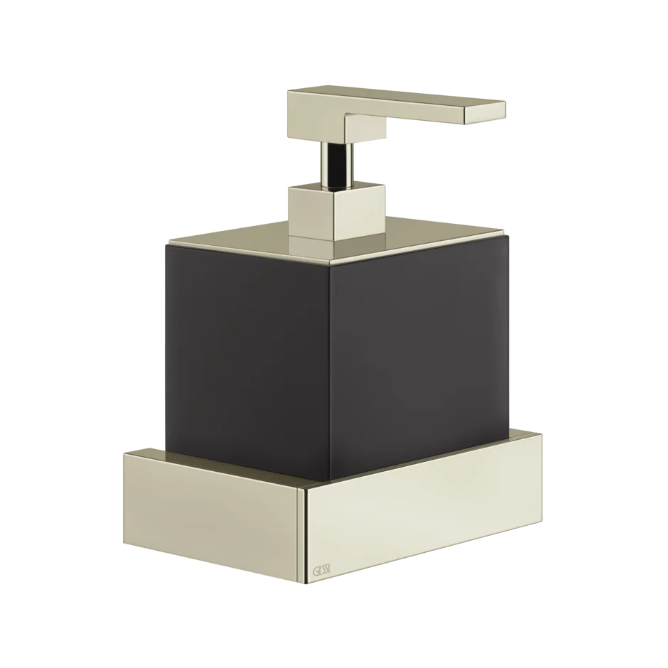Gessi Rettangolo distributeur de savon noir en pierre frittée 20814 Gessi Rettangolo distributeur de savon noir en pierre frittée 20814