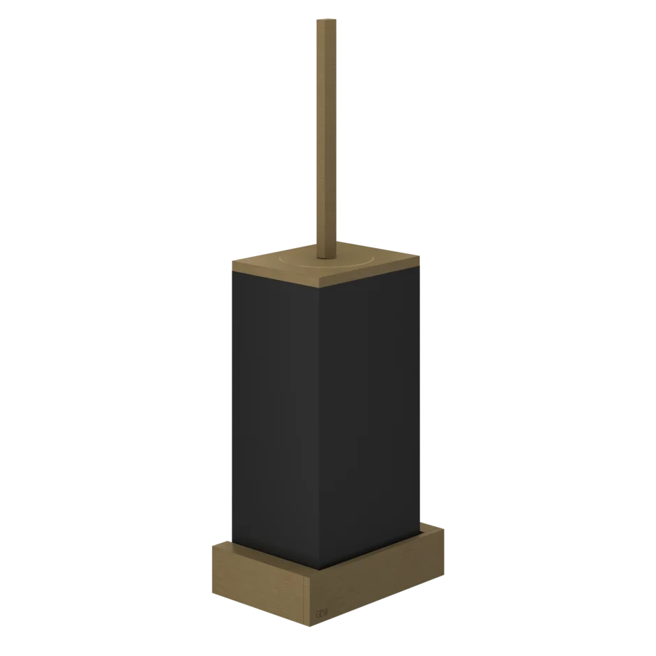 Gessi Rettangolo porte-brosse WC en pierre frittée noire 20820 Gessi Rettangolo porte-brosse WC en pierre frittée noire 20820