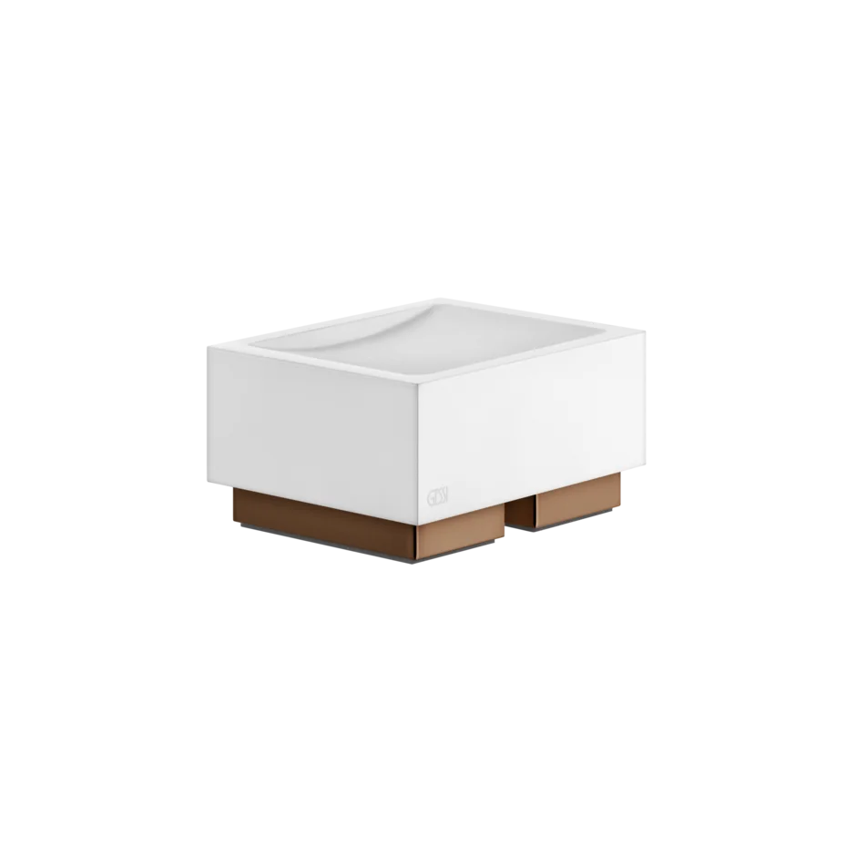 Gessi Rettangolo porte-savon en pierre frittée blanche 20825 Gessi Rettangolo porte-savon en pierre frittée blanche 20825