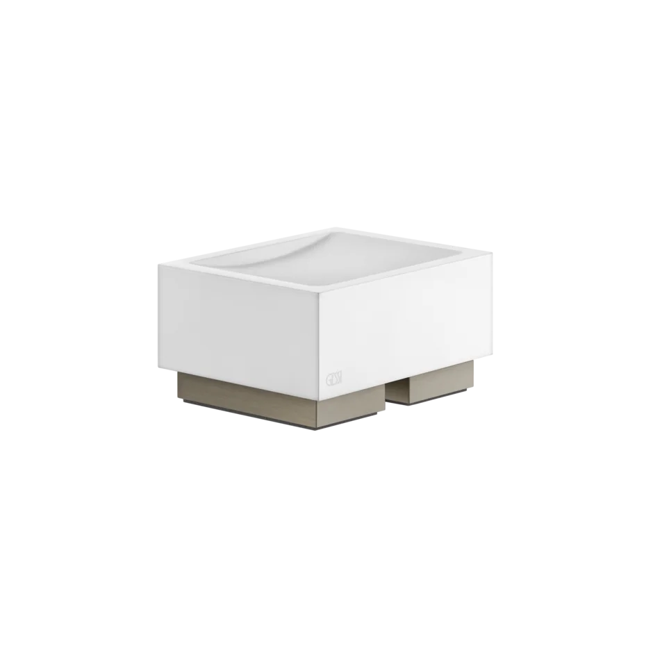 Gessi Rettangolo porte-savon en pierre frittée blanche 20825 Gessi Rettangolo porte-savon en pierre frittée blanche 20825