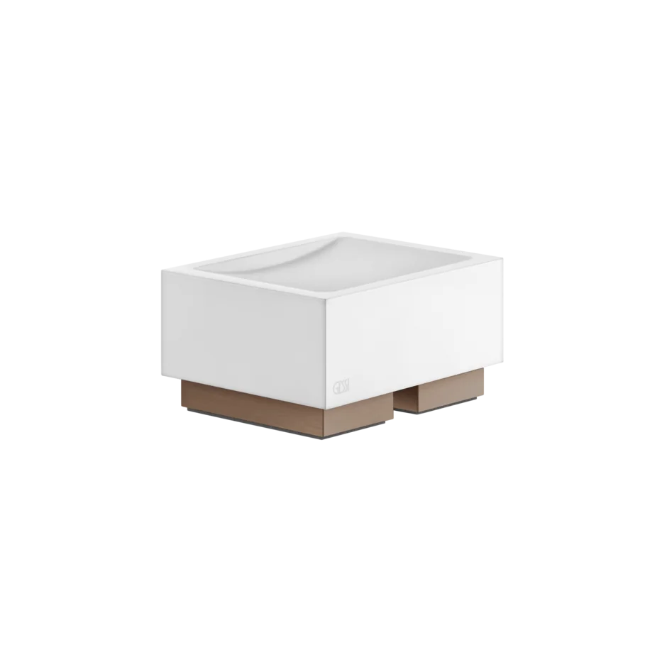 Gessi Rettangolo porte-savon en pierre frittée blanche 20825 Gessi Rettangolo porte-savon en pierre frittée blanche 20825
