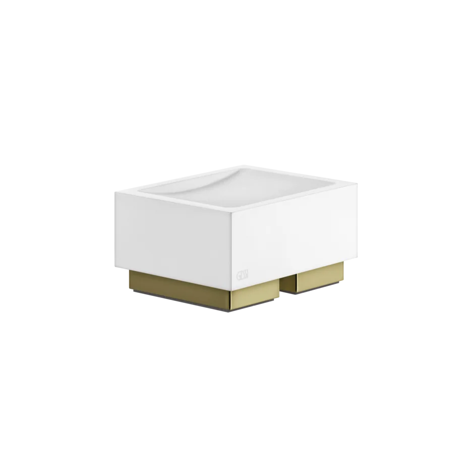 Gessi Rettangolo porte-savon en pierre frittée blanche 20825 Gessi Rettangolo porte-savon en pierre frittée blanche 20825