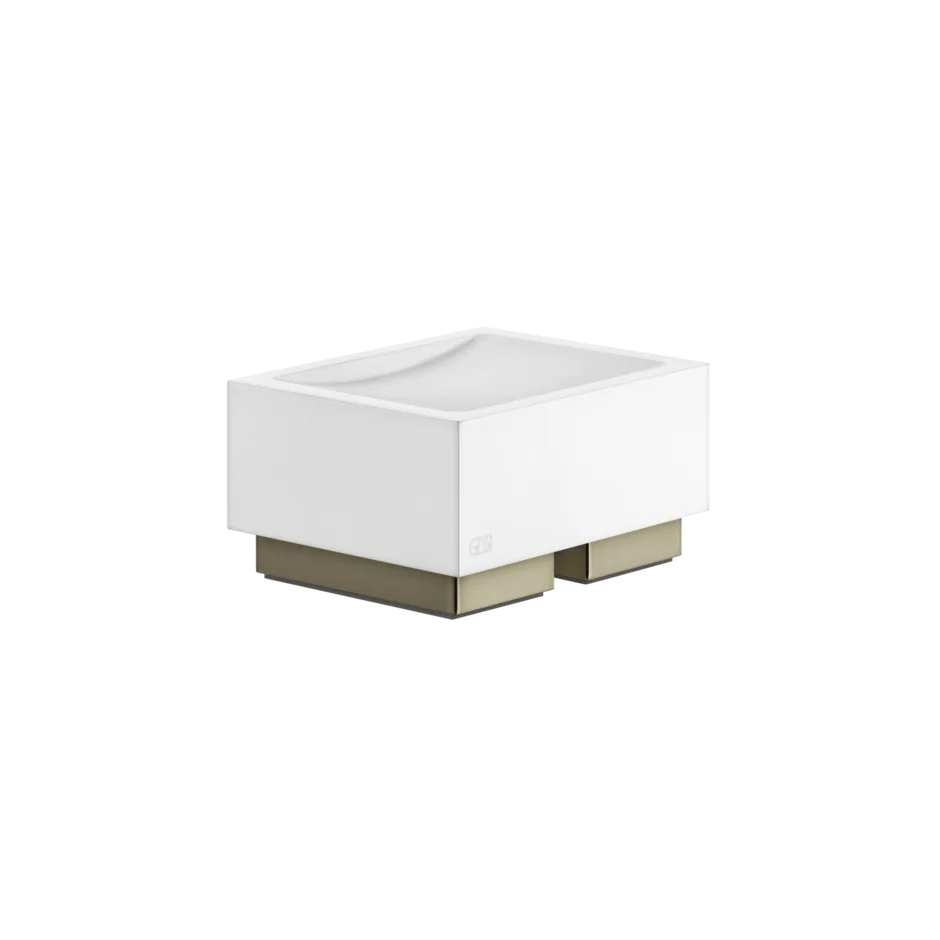 Gessi Rettangolo porte-savon en pierre frittée blanche 20825 Gessi Rettangolo porte-savon en pierre frittée blanche 20825
