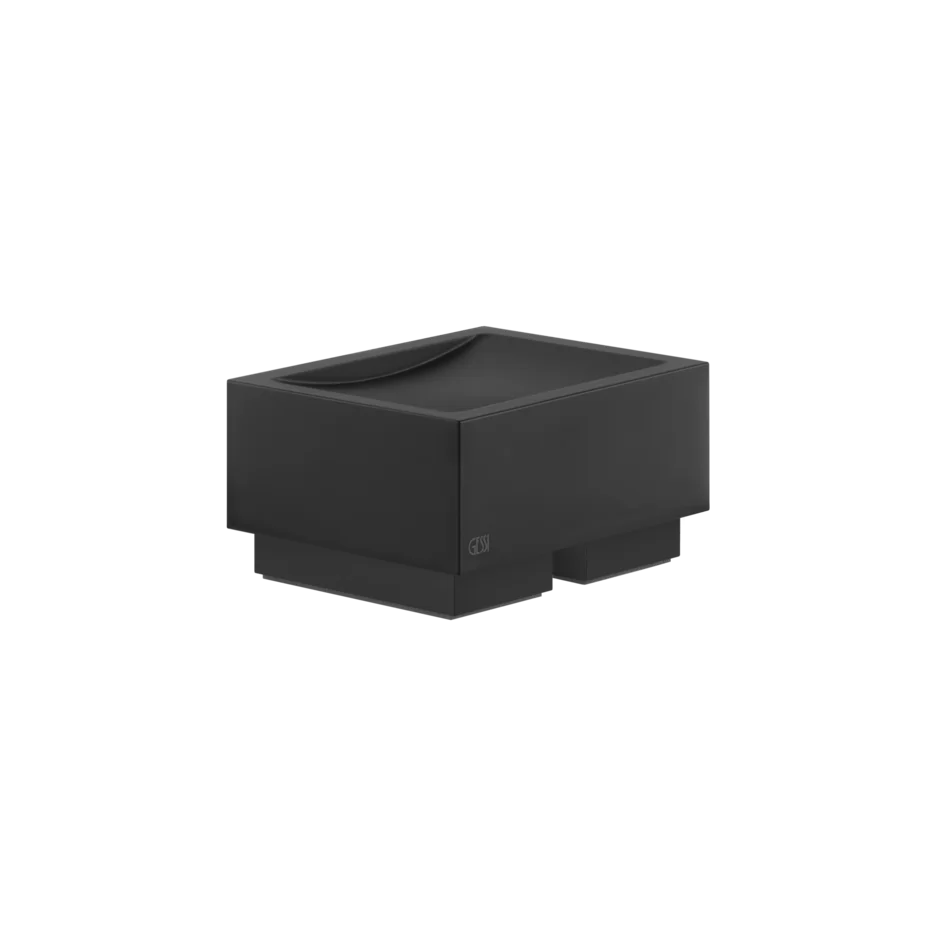 Gessi Rettangolo porte-savon en pierre frittée noire 20826 Gessi Rettangolo porte-savon en pierre frittée noire 20826