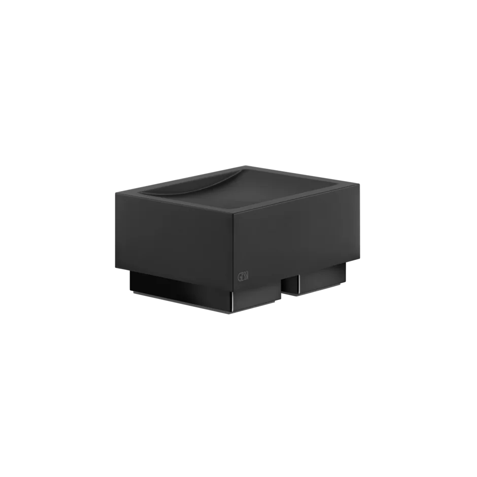 Gessi Rettangolo porte-savon en pierre frittée noire 20826 Gessi Rettangolo porte-savon en pierre frittée noire 20826