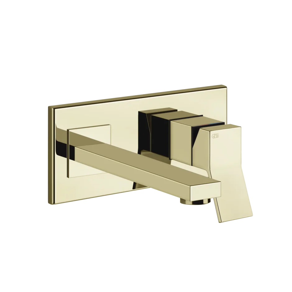 Gessi Rettangolo K robinet de lavabo mural 53088 + 44697 Gessi Rettangolo K robinet de lavabo mural 53088 + 44697