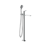 Gessi Rilievo rubinetto vasca da bagno a pavimento con doccetta e deviatore 59131