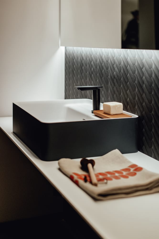 Agape Marsiglia countertop sink with 3 taphole ACER0705P3R Agape Marsiglia countertop sink with 3 taphole ACER0705P3R