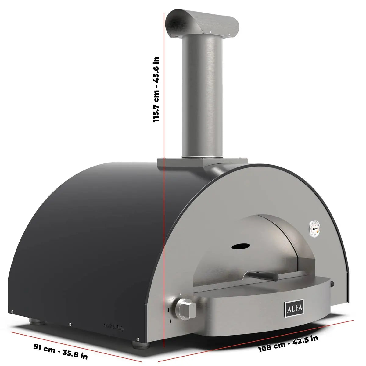 Alfa Forni Classico forno a legna 4 Pizze Ardesia Grey FXCL-4P-LGRA Alfa Forni Classico forno a legna 4 Pizze Ardesia Grey FXCL-4P-LGRA
