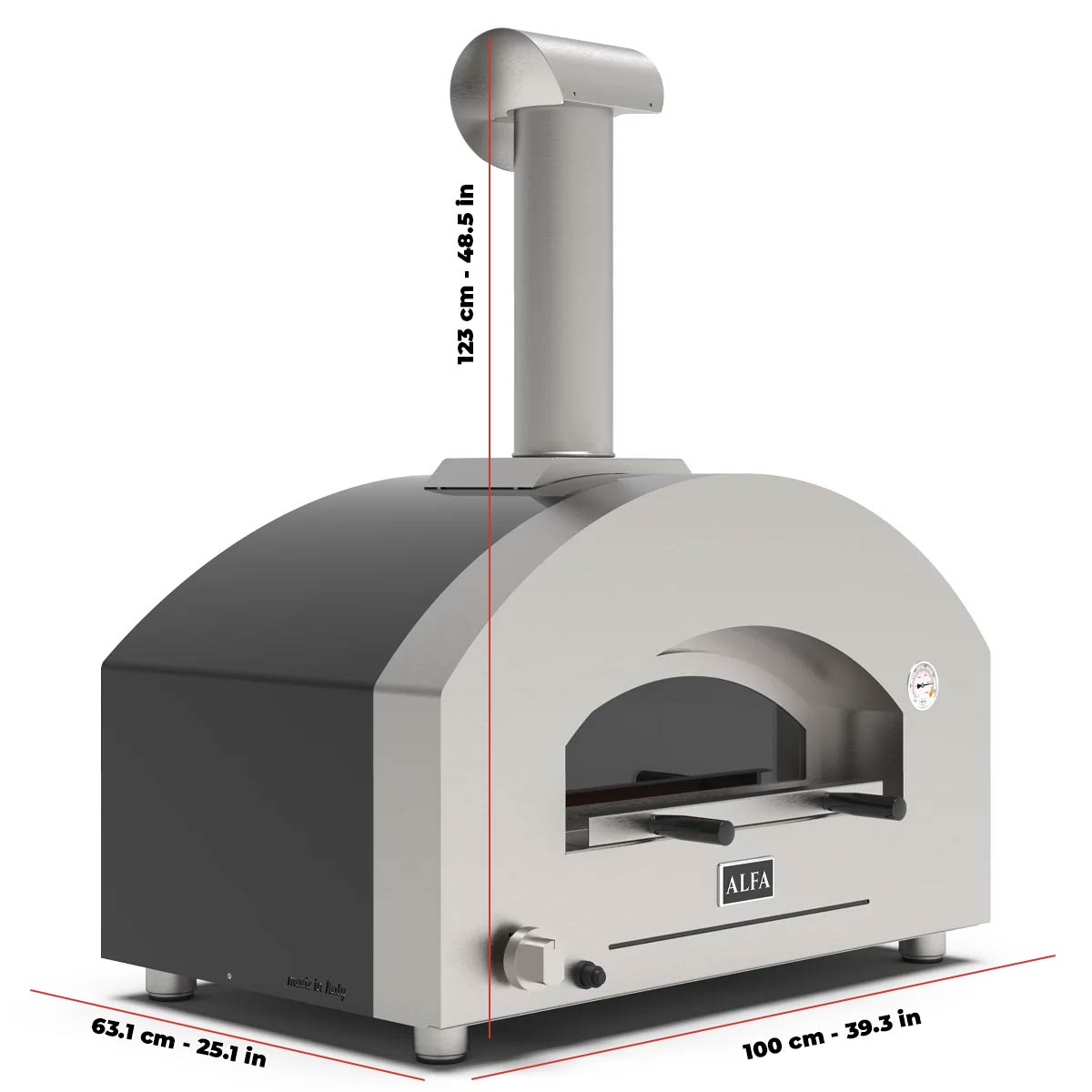Alfa Forni Futuro forno a gas 2 Pizze FXFT-2P-GSB Alfa Forni Futuro forno a gas 2 Pizze FXFT-2P-GSB