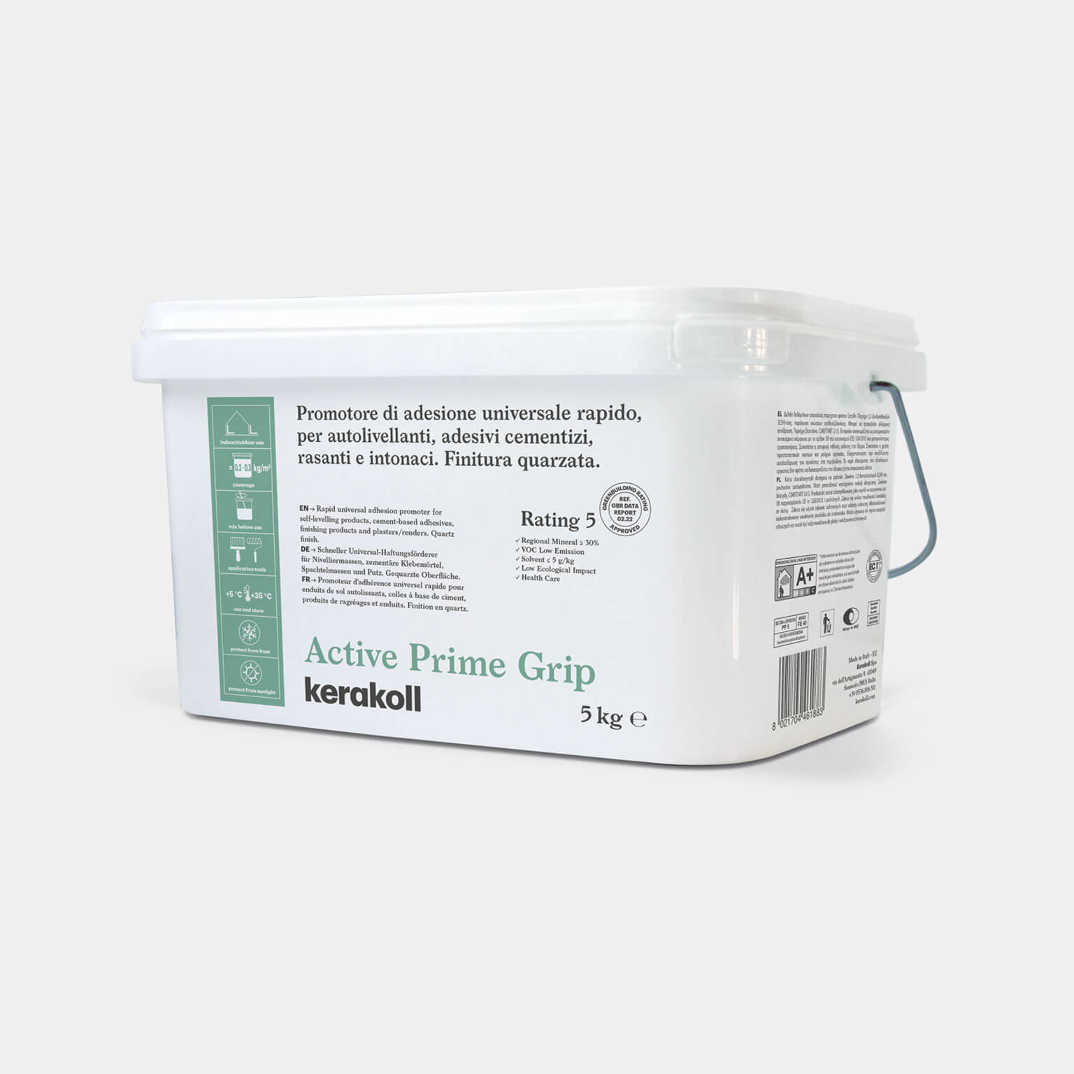 Kerakoll Active Prime Grip 5Kg - Primer Promotore di Adesione Kerakoll Active Prime Grip 5Kg - Primer Promotore di Adesione