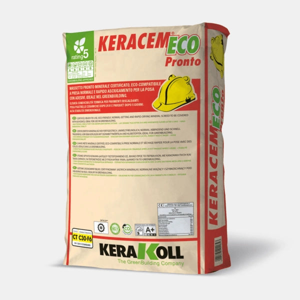 Kerakoll Keracem ECO Pronto ready-to-use mineral screed 25 Kg Kerakoll Keracem ECO Pronto ready-to-use mineral screed 25 Kg