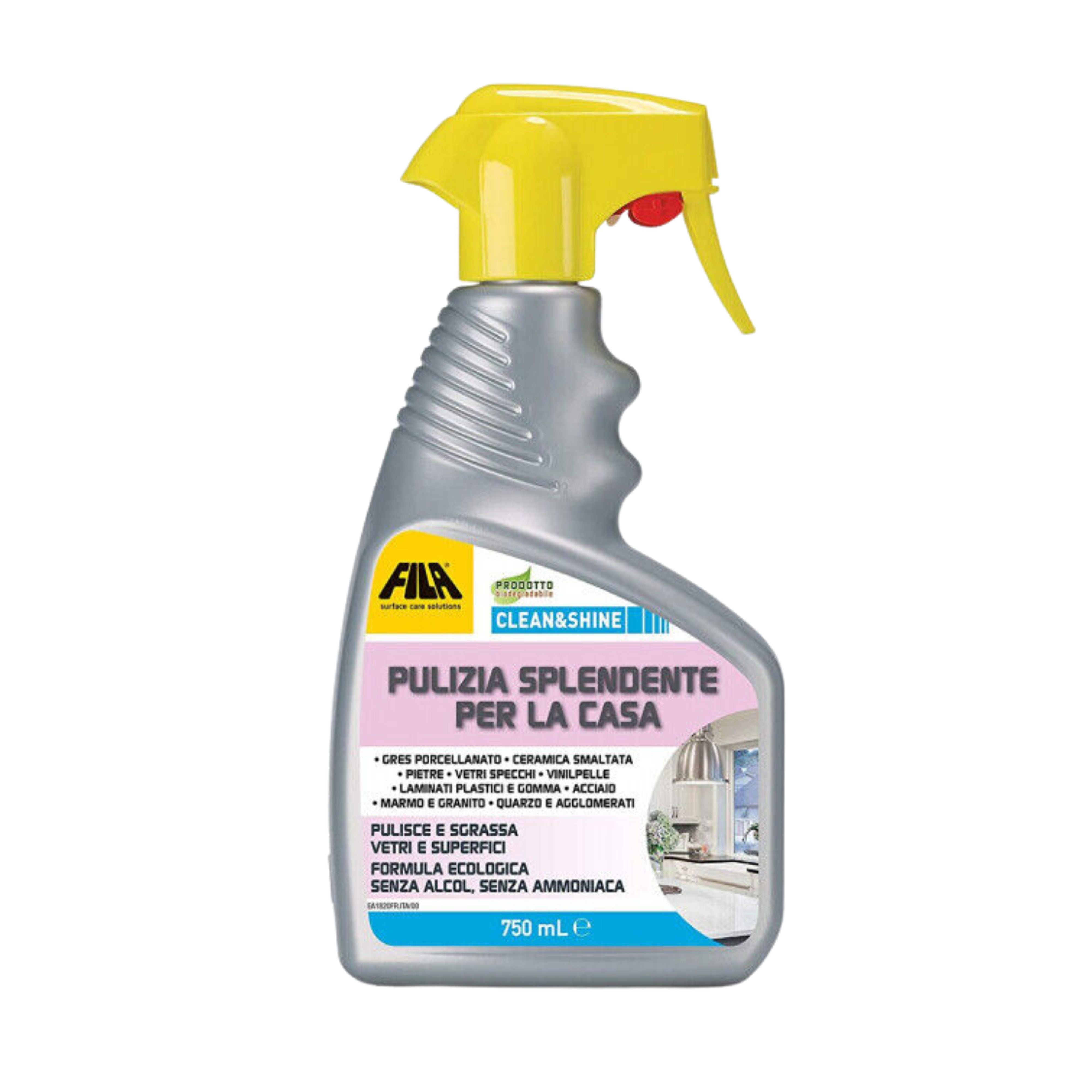 Fila CLEAN&SHINE detergente multi superfici casa spray 750ml Fila CLEAN&SHINE detergente multi superfici casa spray 750ml